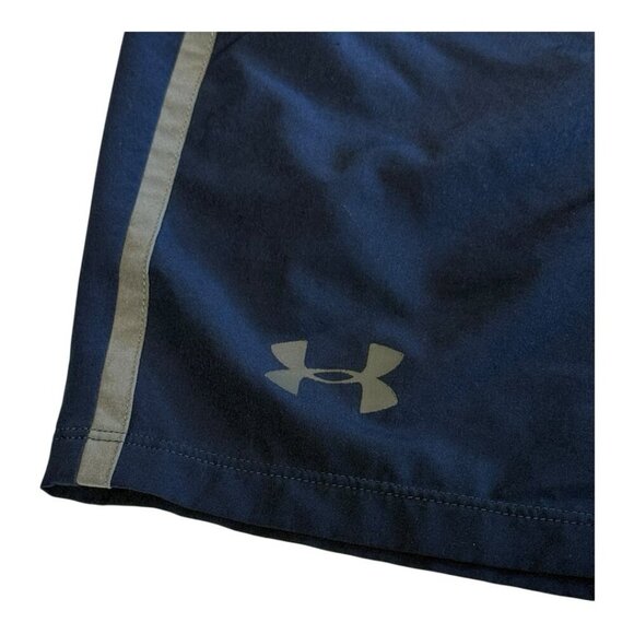 Under Armour Mens Heatgear DriFit Loose Fit Short~Size M~Blue/Grey Athletic Gear - Picture 2 of 6